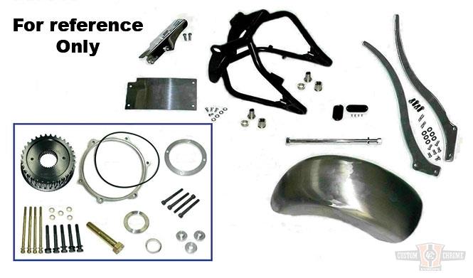 Black Swingarm For Harley-Davidson