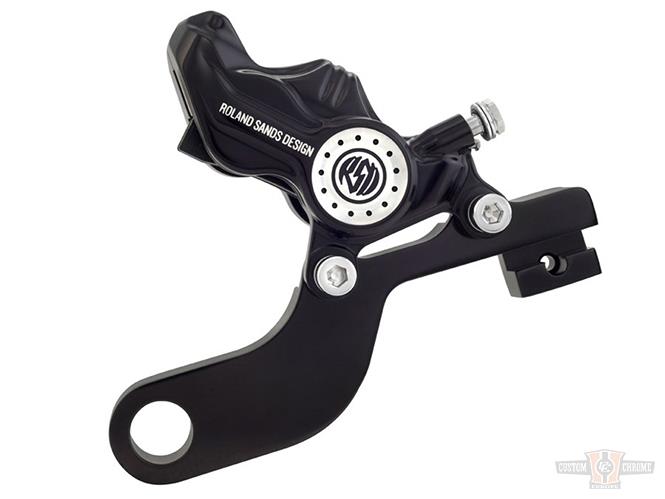 Brake Caliper, Rear, With Bracket, Contrast Cut For Harley-Davidson