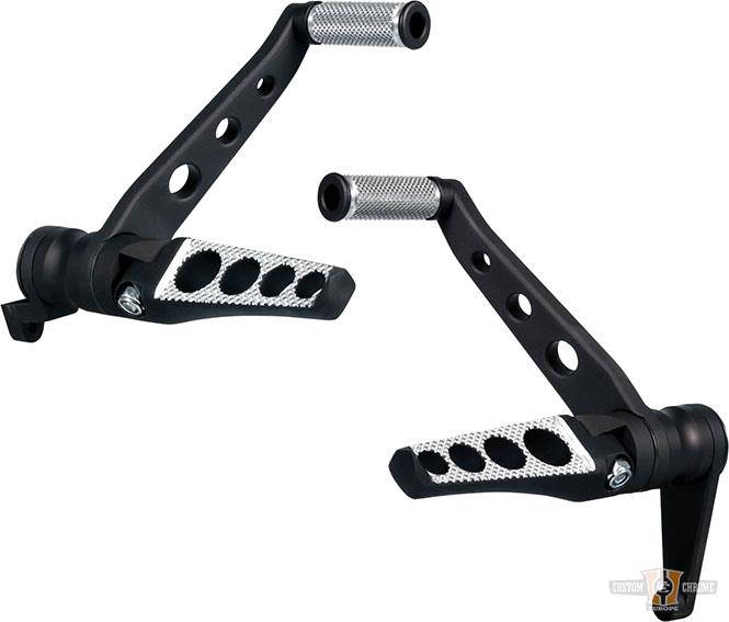 Thunderbike Drilled Forward Control Kit, Black For Harley-Davidson