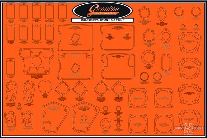 Gasket Board, 1984-99 Evo Big-Twin For Harley-Davidson