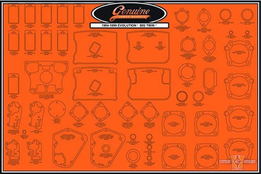 Gasket Board, 1984-99 Evo Big-Twin For Harley-Davidson