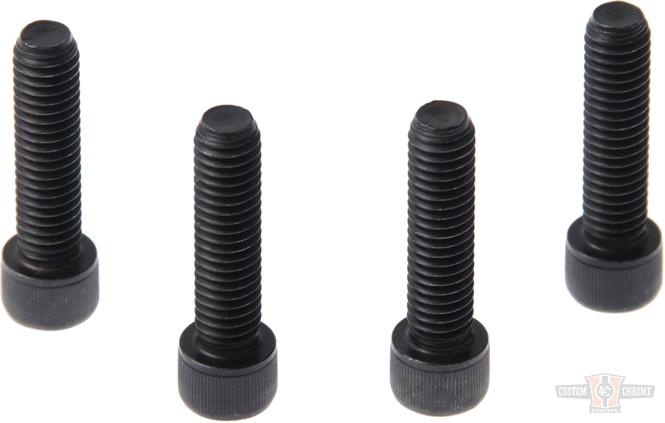 Triple Tree Screw Set  (4 piece set), Black For Harley-Davidson