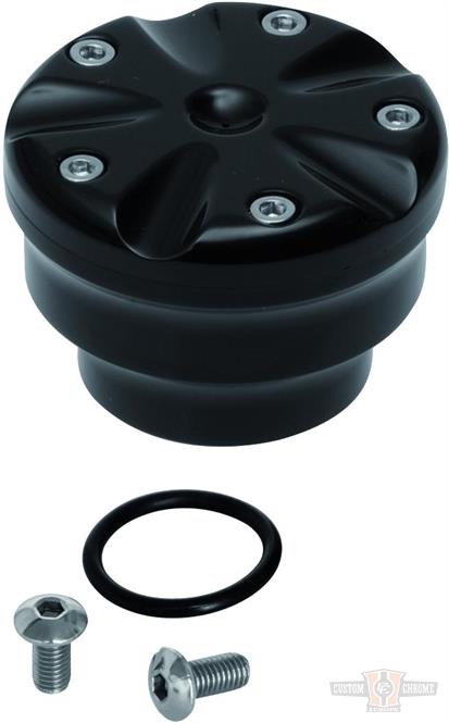 Mini Oil Reservoir, Beta, Black Anodized For Harley-Davidson