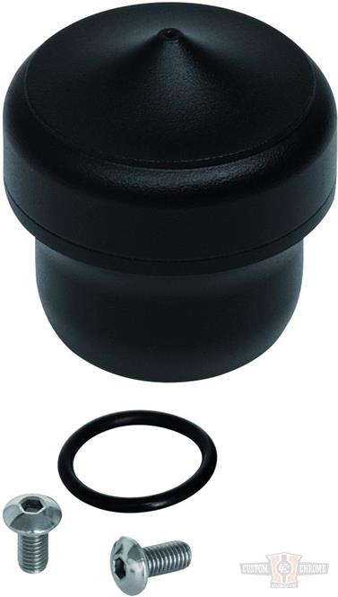 Mini Oil Reservoir, Omega, Matte Black Anodized For Harley-Davidson