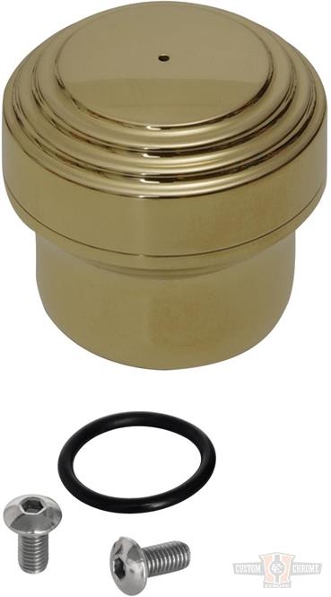 Mini Oil Reservoir, Oldstyle, Polished Brass For Harley-Davidson