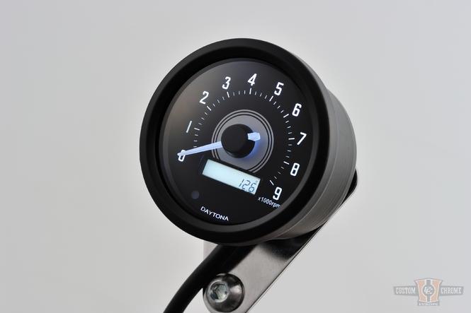 Tachometer Velona 60 mm, 9000 Rpm, black For Harley-Davidson