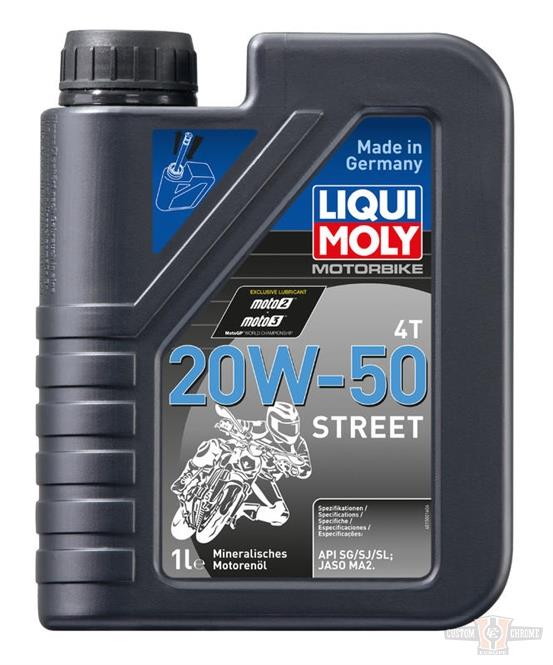 Motorbike 4T 20W-50 Street, 1l  /API SG ,  API SJ ,  API SL ,  JASO MA2/  Label Language de-en-es-fr-arab-it-nl-pt-el-da-fi-no-sv-pl-rus-ro-bg-cs-hr-sk-hu-tr-cn For Harley-Davidson