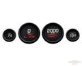 MLX Dresser Pack  Dresser and Bagger 4 Gauge, Black Bezels '04+ For Harley-Davidson