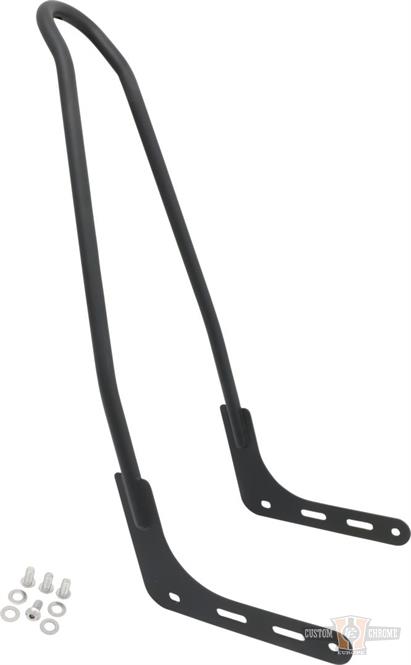 One-Piece Tall Rigid Sissybar, matte black For Harley-Davidson