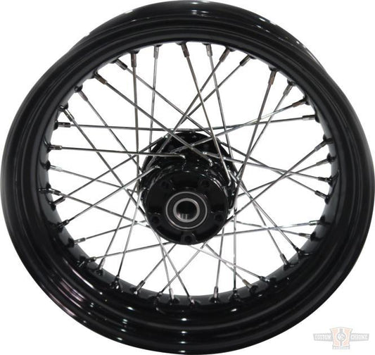 21 x 2.15" Front Wheel, 40-Spoke, Black For Harley-Davidson