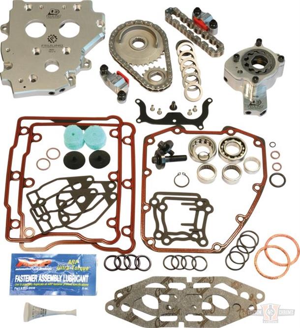 OE+ Hydraulic Cam Chain Tensioner Conversion Kit for OEM Splined Chain Drive Cams For Harley-Davidson
