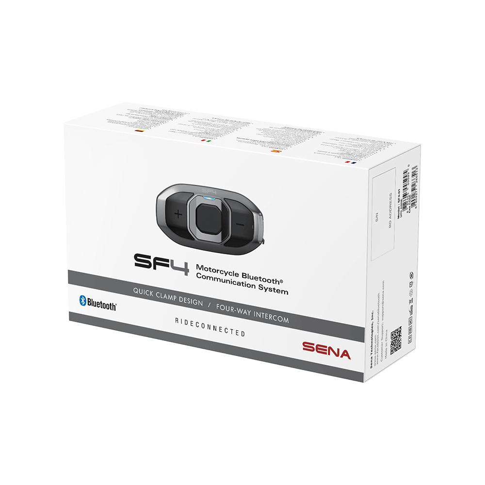Sena SF4 Motorcycle Bluetooth Communication System Dual Speaker Intercom