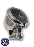 Approved LED Bobber Old School Bates Rear Tail Lamp ECE Chrome