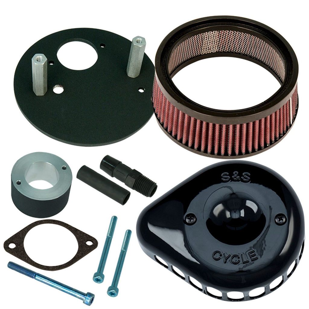 Kit De Filtro De Aire S&S Black Mini Teardrop Stealth Para Harley-Davidson Street XG