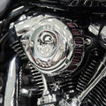 S&amp;S Chrome Mini Teardrop Stealth Luftfilter für Harley-Davidson Twin Cam FBW