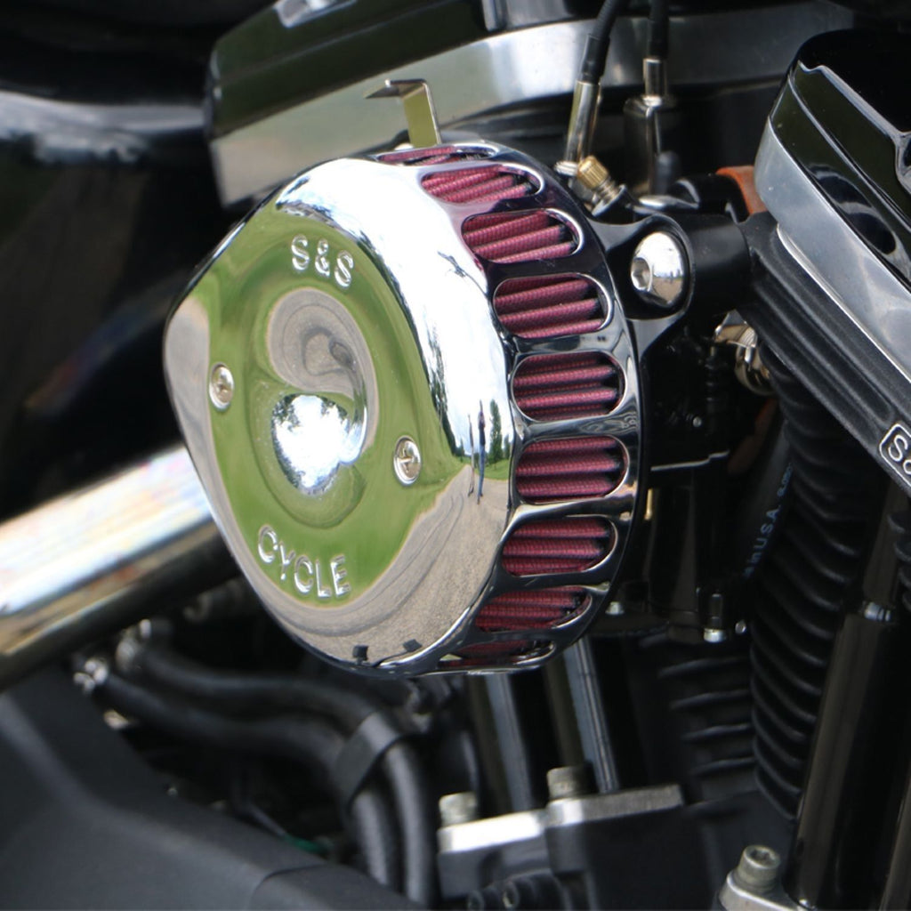 S&amp;S Chrome Mini Teardrop Stealth Air Cleaner Kit For Harley Sportster 1991-2006