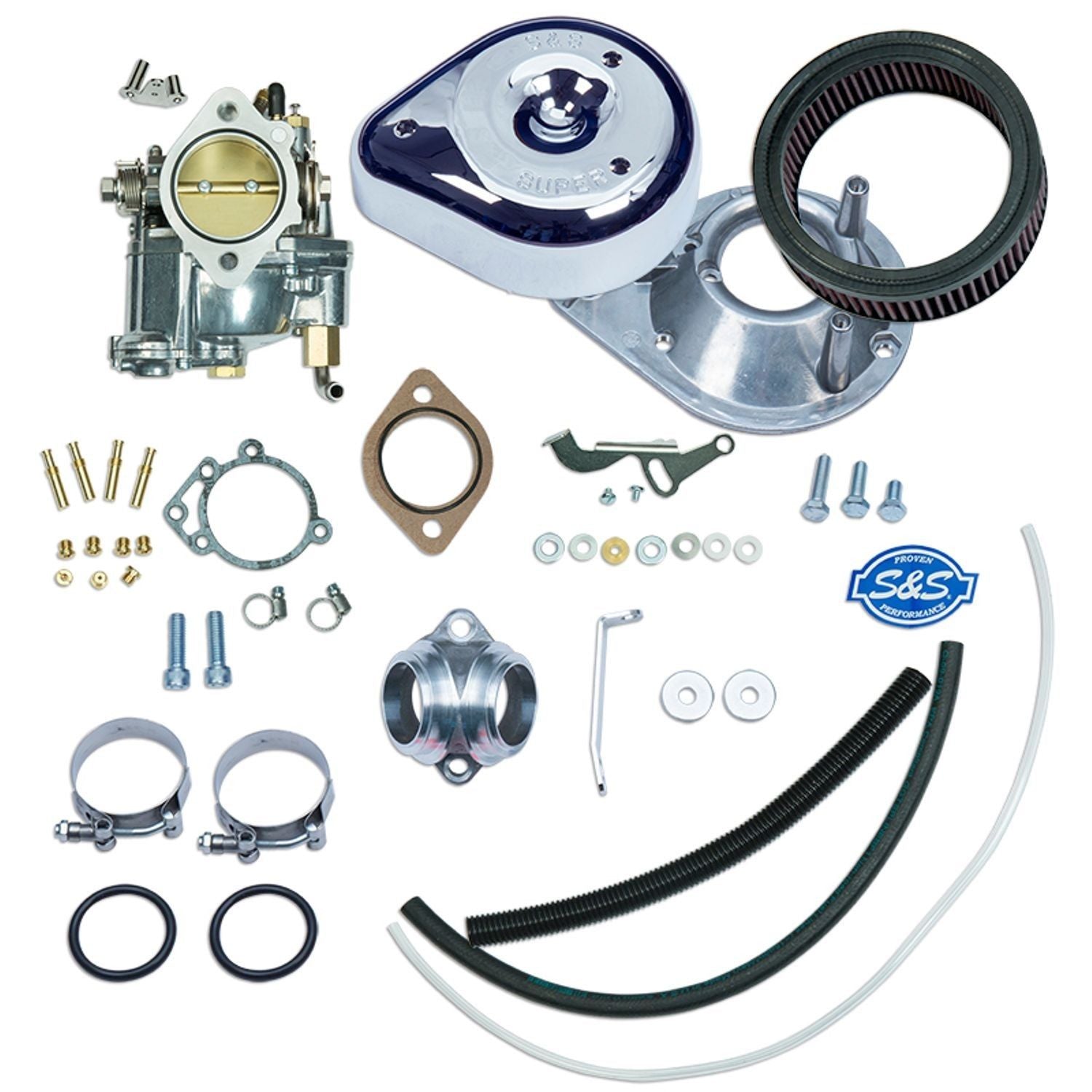 S&S Super E Carburetor Kit For Harley-Davidson Shovelhead 1966-1978 P/N 11-0402