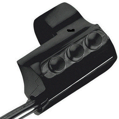 PM Konturschaltergehäuse Schwarz Anodisiert