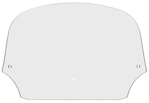 Parabrisas Para Memphis Shades Batwing 9" Windshield Clear