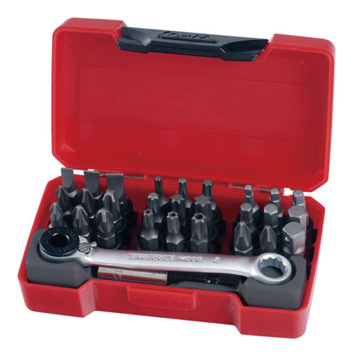 Mini Lane mit professionellen Teng Tools Ratcheting -Bits -Treiberset