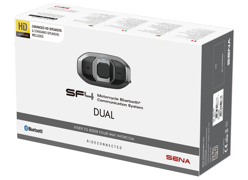 Intercomunicador Sena SF4 Motorcycle Bluetooth Communication System Dual Pack