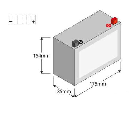 Bateria Alto Rendimiento AGM RevTech ETX20L Para Harley-Davidson