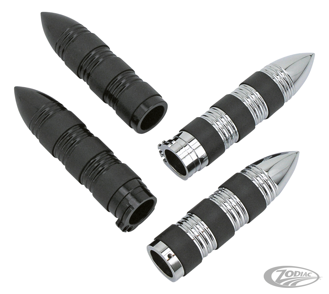 GZP Chrome Magnum gripset For Harley-Davidson