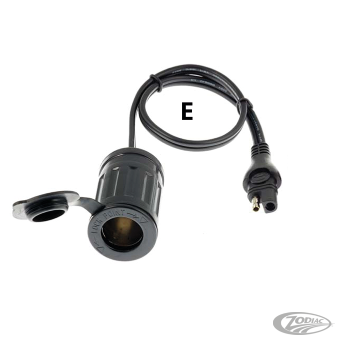 Optimate SAE-Female auto socket For Harley-Davidson