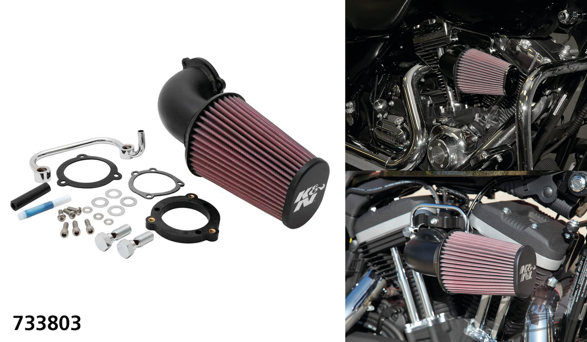K&N AirCharger TC08-17 TBW Polished For Harley-Davidson