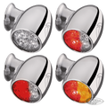 Atto Dual Function chrome w/ clear glass For Harley-Davidson