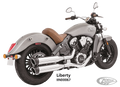 Freedom Liberty mufflrs chr/chr Scout14 For Harley-Davidson