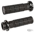 Hart Luck lock-on TBW grip Blk/blk/blk For Harley-Davidson