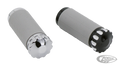 GZP Chrome Turbo shift peg w/stud black For Harley-Davidson