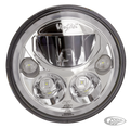 Vision X round 7" Chrome with halo For Harley-Davidson