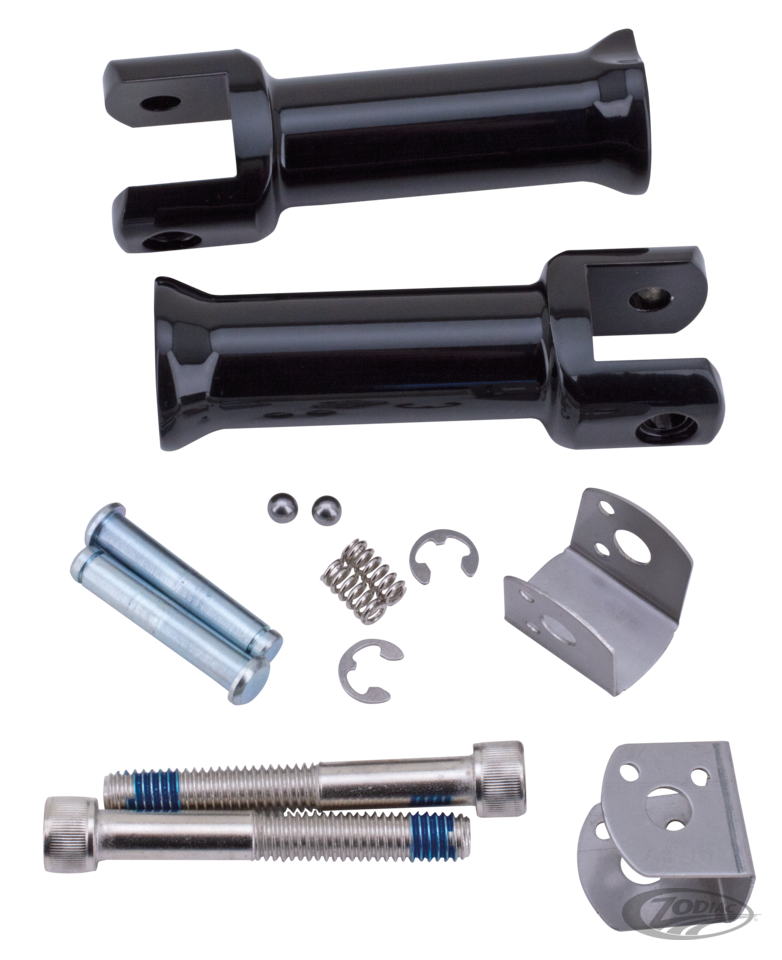 GZP Blk ST18-up passenger peg mountkit For Harley-Davidson