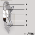 Shifter guide 3+Reverse chrome 37-46 For Harley-Davidson