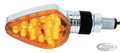 GZP Chrome LED turnsignals E-approved pa For Harley-Davidson