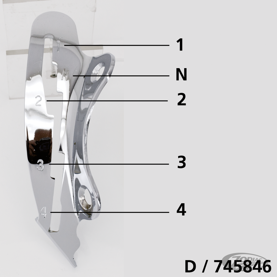 Shifter guide 4 speed all 1937-194 For Harley-Davidson