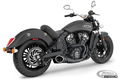 FREEDOM INDIAN SCOUT 2:1 SHORTY BK/BK For Harley-Davidson