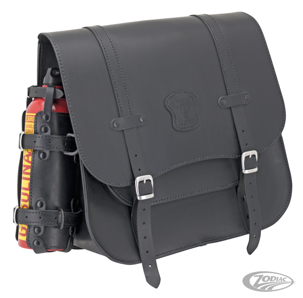 Texas Lthr F*ST84-17 32l bag w/1 fuelcan For Harley-Davidson