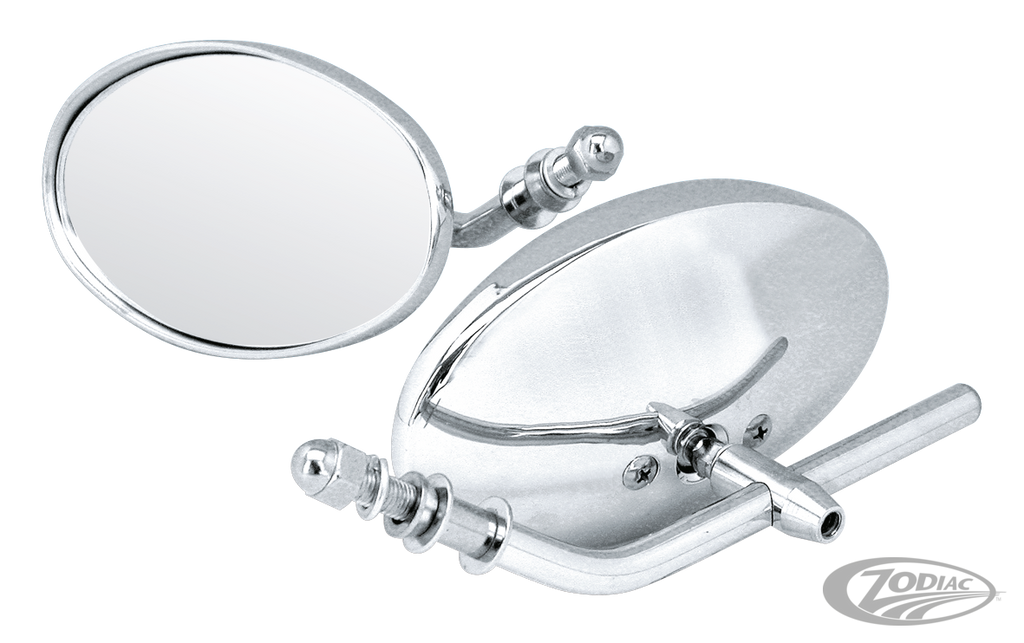 GZP Slimline mirror de luxe with viso For Harley-Davidson