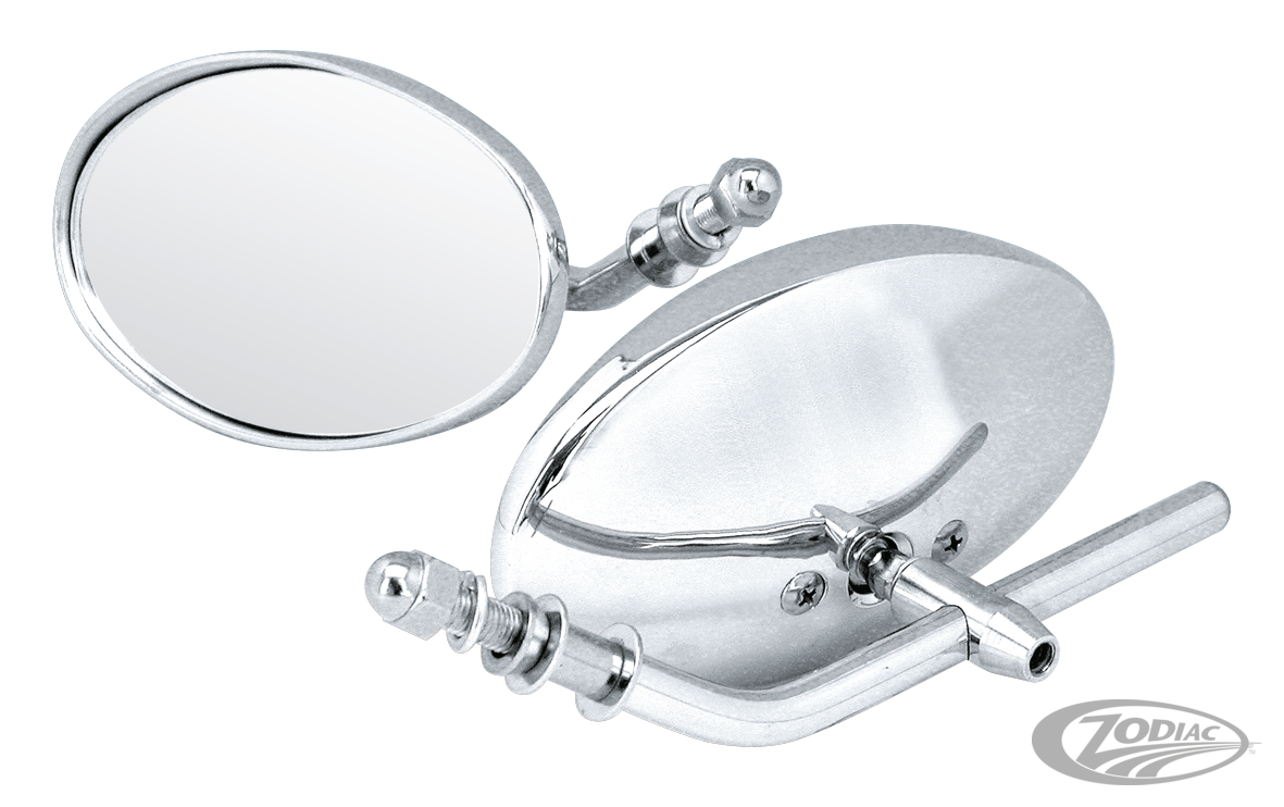 GZP Slimline mirror de luxe with viso For Harley-Davidson