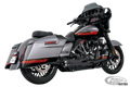 US OUTLAW LOW 2-1 BLK/SCLPTD FLH/T17-UP For Harley-Davidson