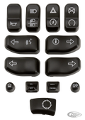 GZP Blk switch cap kit FLH/T14-15 For Harley-Davidson