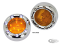 GZP Chr Duo led amber/ white outer leds For Harley-Davidson
