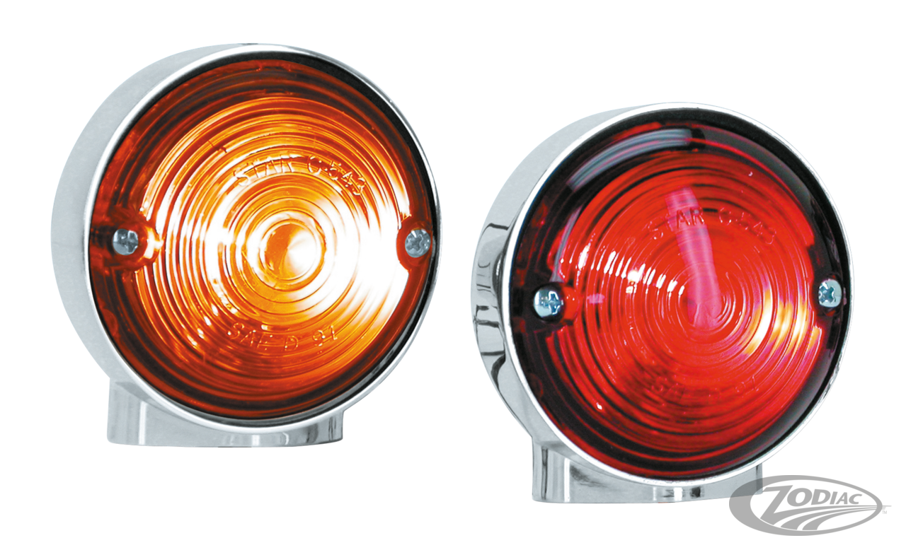 GZP Turn signal Amber FLH70-83 single For Harley-Davidson