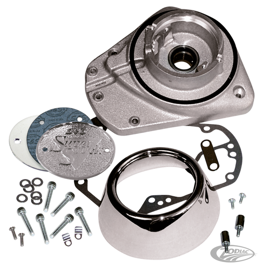 S&S BT73-92 Gearcover kit alu/chrome For Harley-Davidson