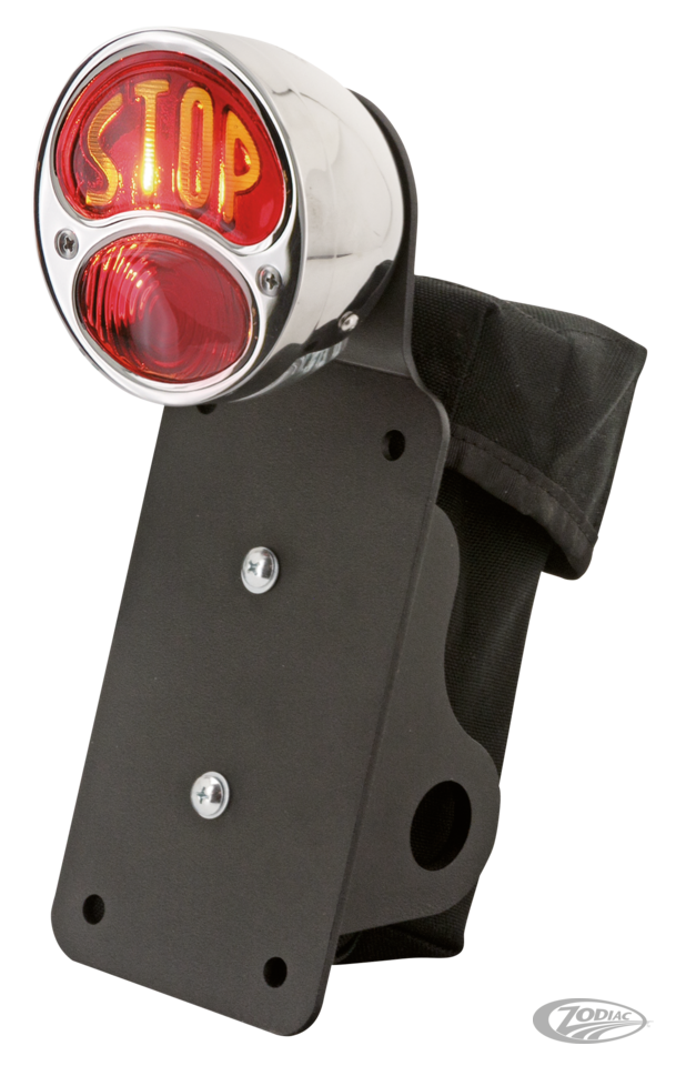 NSC 28 taillight w/vert.lic.mount w/bag For Harley-Davidson