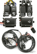 GZP Blk LED switchkit Softail+Dyna 96-06 For Harley-Davidson