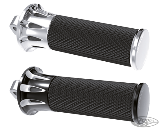 DEEP CUT FUSION FOOT PEGS, BLACK For Harley-Davidson